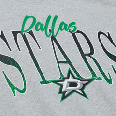 Dallas Stars Mitchell & Ness Women's Hockey Night Sweatshirt - Heather Gray | NHL on sale