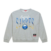 Buffalo Sabres Mitchell & Ness Women's Hockey Night Sweatshirt - Heather Gray | NHL online