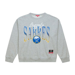 Buffalo Sabres Mitchell & Ness Women's Hockey Night Sweatshirt - Heather Gray | NHL online