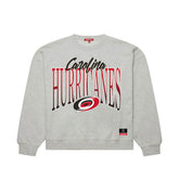 Carolina Hurricanes Mitchell & Ness Women's Hockey Night Sweatshirt - Heather Gray | NHL on sale