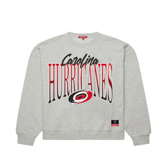 Carolina Hurricanes Mitchell & Ness Women's Hockey Night Sweatshirt - Heather Gray | NHL on sale
