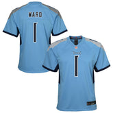 Cameron Ward Tennessee Titans Youth Team Game Jersey - Light Blue - Nike