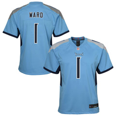 Cameron Ward Tennessee Titans Youth Team Game Jersey - Light Blue - Nike