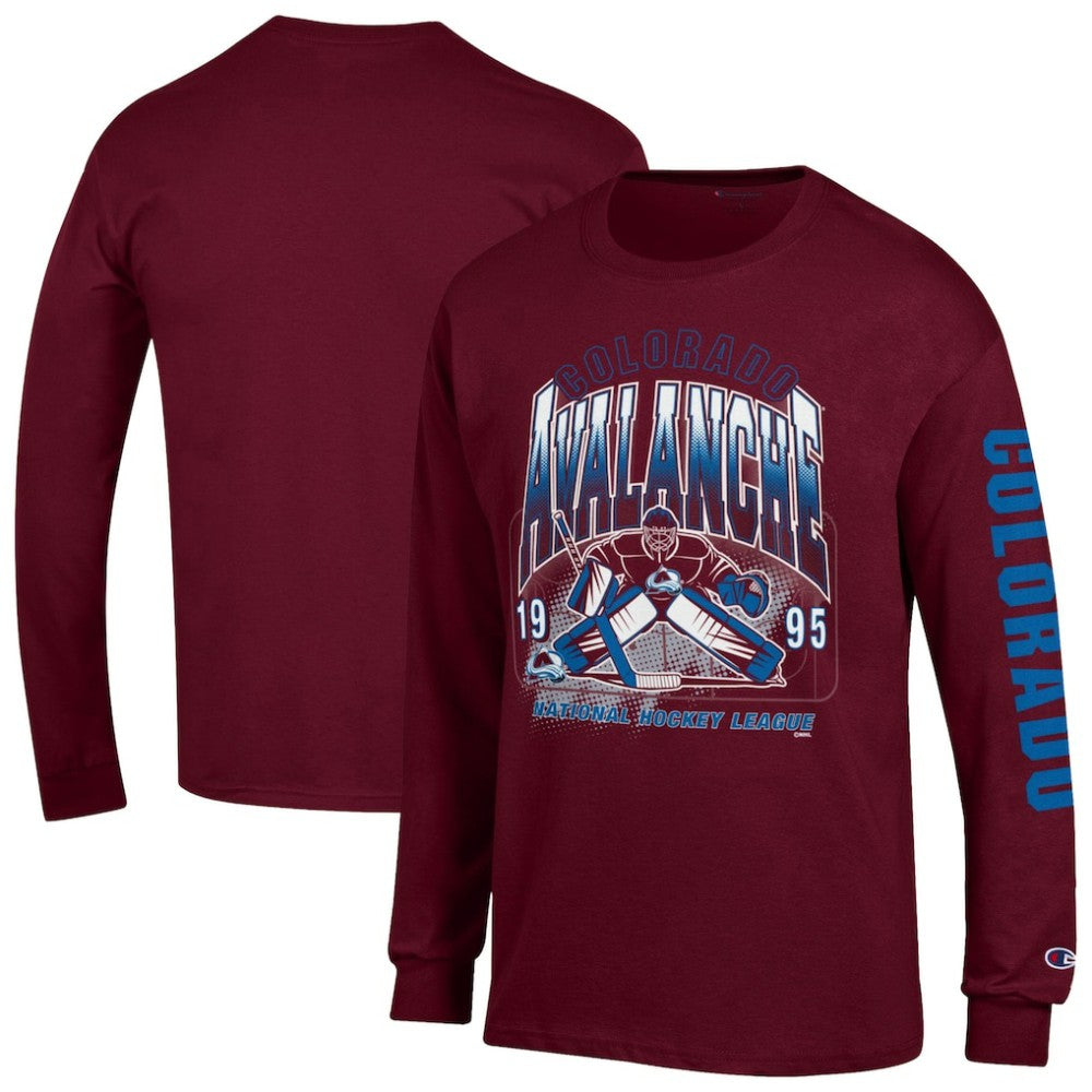 Colorado Avalanche Champion Long Sleeve Jersey T-Shirt - Burgundy | NHL sale