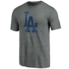 Los Angeles Dodgers Weathered Logo Tri-Blend T-Shirt Outlet