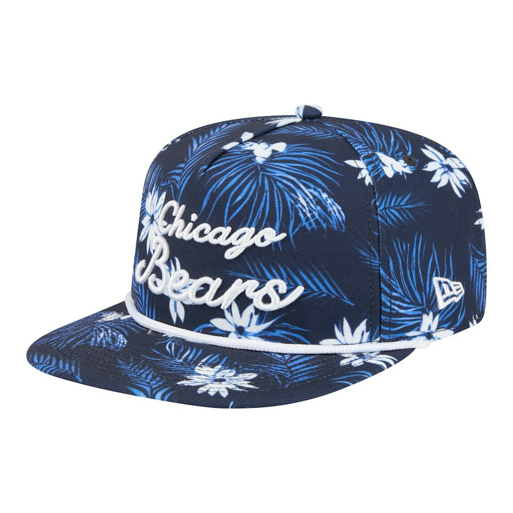 Chicago Bears New Era Palm Print A-Frame 9FIFTY Snapback Hat - Navy - NFL