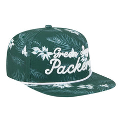 Green Bay Packers New Era Palm Print A-Frame 9FIFTY Snapback Hat - Green - NFL