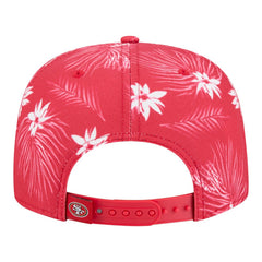 San Francisco 49ers New Era Palm Print A-Frame 9FIFTY Snapback Hat - Scarlet - NFL