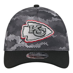 Kansas City Chiefs New Era Camo A-Frame 39THIRTY Flex Hat - Black - NFL