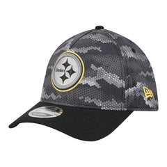 Pittsburgh Steelers New Era Camo A-Frame 39THIRTY Flex Hat - Black - NFL