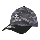 Minnesota Vikings New Era Camo A-Frame 39THIRTY Flex Hat - Black - NFL