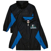 Mitchell & Ness Minnesota Timberwolves Playmaker Full-Zip Hooded Windbreaker Jacket Black