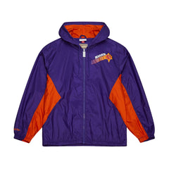 Mitchell & Ness Phoenix Suns Playmaker Full-Zip Hooded Windbreaker Jacket Purple