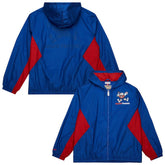 Mitchell & Ness Denver Nuggets Playmaker Full-Zip Hooded Windbreaker Jacket Blue