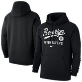Nike Brooklyn Nets Brooklyn Never Sleeps Club Hoodie Black