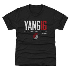 Yang Hansen Portland Trail Blazers 500 Level Youth Elite Name & Number T-Shirt Black