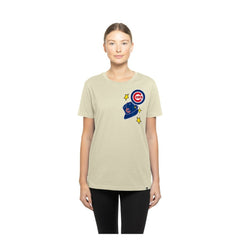 Chicago Cubs New Era Women's Stars & Cap T-Shirt Discount