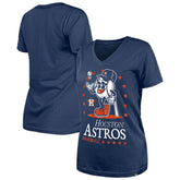 Houston Astros New Era Women's Little Miss 2 V-Neck T-Shirt Outlet