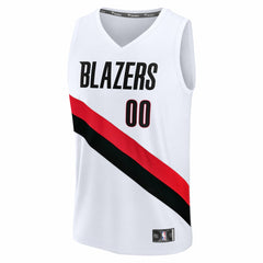 Fanatics Portland Trail Blazers Fast Break Replica Custom Jersey Association Edition White