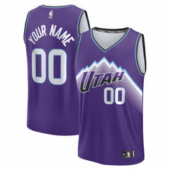 Fanatics Utah Jazz Youth Fast Break Replica Custom Jersey Icon Edition