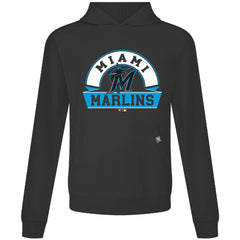 Miami Marlins Levelwear Relay Banner Arch Pullover Hoodie Outlet
