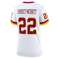Jacory Croskey-Merritt Washington Commanders Women's Game Super Bowl Era Jersey - White - Nike