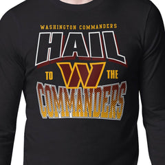Washington Commanders Starter Comic Style Slogan Long Sleeve T-Shirt - Black - NFL