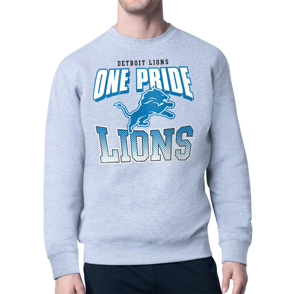 Detroit Lions Starter Comic Style Sweatshirt - Gray - NFL