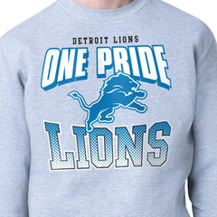 Detroit Lions Starter Comic Style Sweatshirt - Gray - NFL