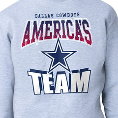 Dallas Cowboys Starter Comic Style Sweatshirt - Gray - NFL