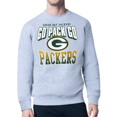 Green Bay Packers Starter Comic Style Sweatshirt - Gray - NFL