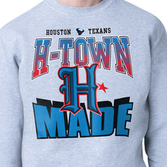 Houston Texans Starter Comic Style Sweatshirt - Gray - NFL