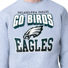 Philadelphia Eagles Starter Comic Style Sweatshirt - Gray - NFL