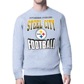 Pittsburgh Steelers Starter Comic Style Sweatshirt - Gray - NFL