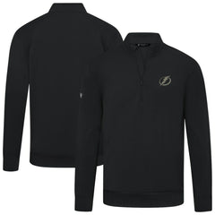 Tampa Bay Lightning Levelwear Copper Upright Quarter-Zip Pullover - Black | NHL sale