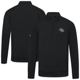 Utah Mammoth Levelwear Copper Upright Quarter-Zip Pullover - Black | NHL Clearance