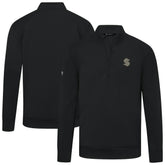 Seattle Kraken Levelwear Copper Upright Quarter-Zip Pullover - Black | NHL near me