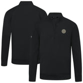 Edmonton Oilers Levelwear Copper Upright Quarter-Zip Pullover - Black | NHL sale