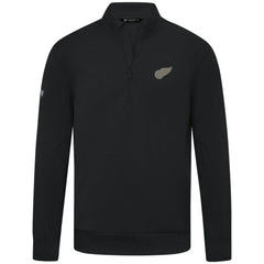 Detroit Red Wings Levelwear Copper Upright Quarter-Zip Pullover - Black | NHL Clearance
