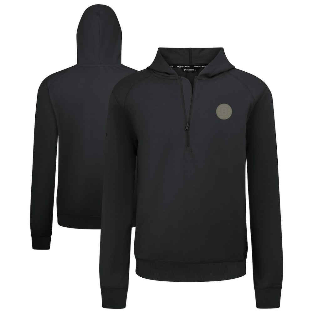 Boston Bruins Levelwear Technic Quarter-Zip Pullover Hoodie - Black | NHL online
