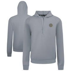 Boston Bruins Levelwear Technic Quarter-Zip Pullover Hoodie - Gray | NHL Clearance