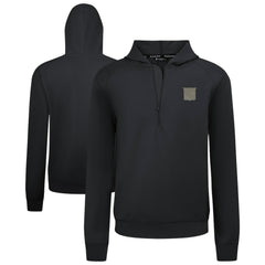 New York Rangers Levelwear Technic Quarter-Zip Pullover Hoodie - Black | NHL Lifestyle