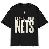 Brooklyn Nets Fear of God x NBA Classic Fit T-Shirt Black