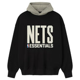 Brooklyn Nets Fear of God x NBA Macao Sport Fit Hoodie Black/Heather Gray