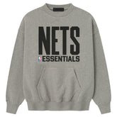 Brooklyn Nets Fear of God x NBA Sport Fit T-Shirt Heather Gray