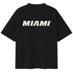 Miami Heat Fear of God x NBA Unisex 90s T-Shirt Heather Black