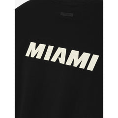 Miami Heat Fear of God x NBA Unisex 90s T-Shirt Heather Black