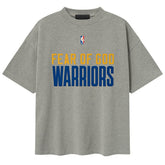 Golden State Warriors Fear of God x NBA Unisex 90s T-Shirt Heather Gray