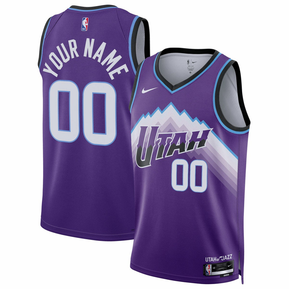 Nike Utah Jazz Unisex Swingman Custom Jersey Icon Edition Purple