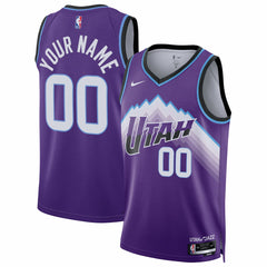 Nike Utah Jazz Unisex Swingman Custom Jersey Icon Edition Purple